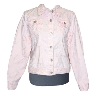 RUBY RD LIGHT PINK JEAN JACKET